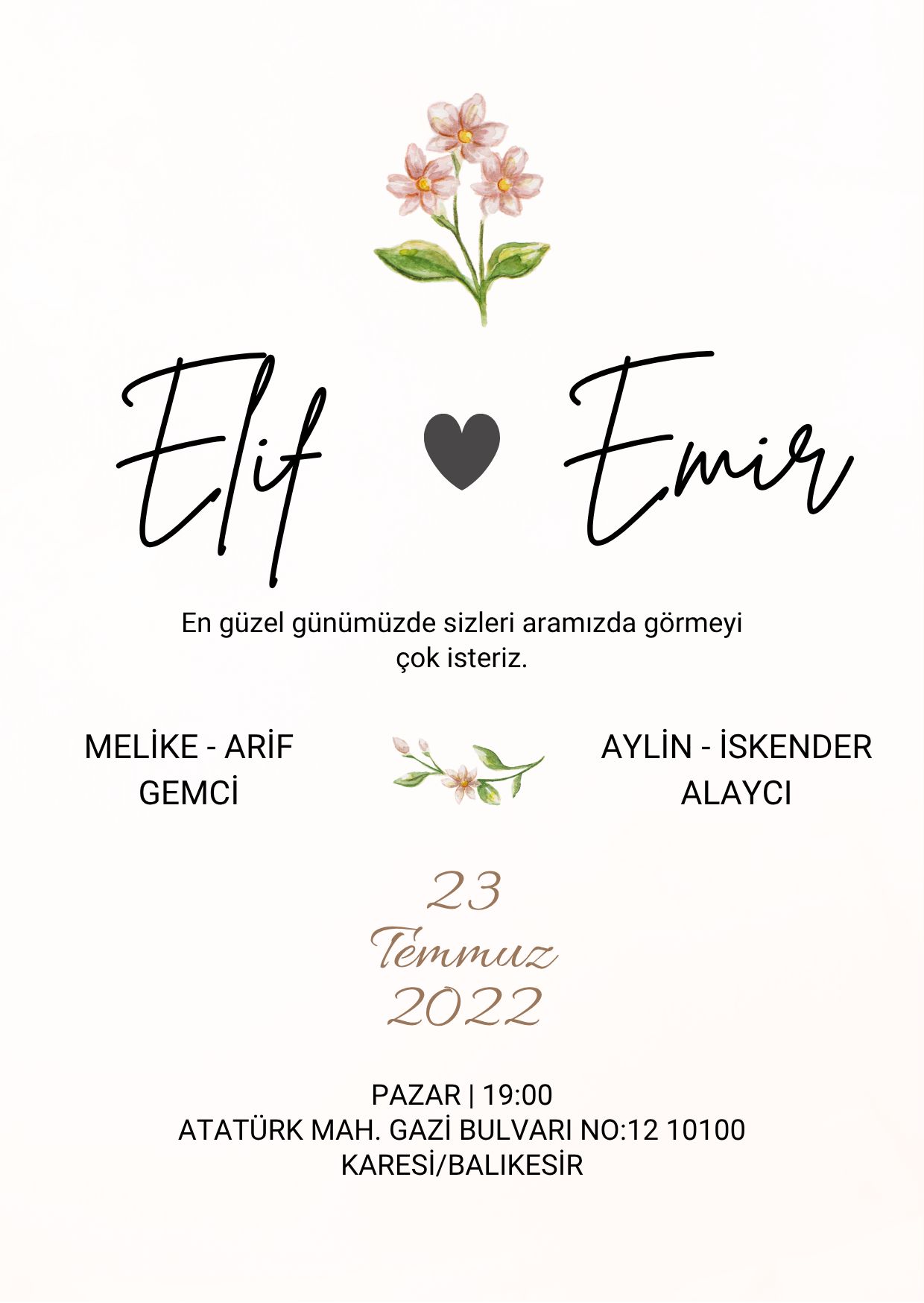 Elif & Emir Düğün